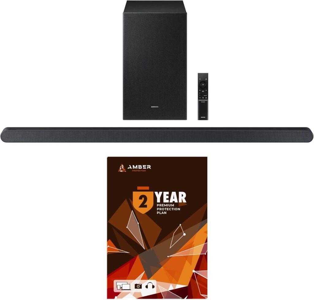 Samsung HW-S700D 3.1Ch Ultra-Slim Soundbar and Subwoofer with 2 Year Amber Protection Plan (2024)