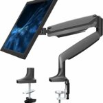 VIVO Premium Aluminum Height Adjustable Single Monitor Articulating Desk Mount Stand w/Gas Spring Arm Fits up to 32″ Screen (STAND-V001Q)