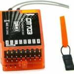 Orange CM703 7CH DSMX Compatible Receiver– 2.4GHz 7-Channel RC Receiver with PPM/PWM Output, Enhanced Anti-Interference, for Spektrum/JR Transmitters