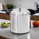 24 qt Pressure Canner,Canning Pressure Cooker with Gauge,14.5PSI,Large Capacity Aluminum Pressure Canners for Compatibility Gas and Induction Cooktops