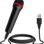 2Pack 13ft Wired USB Microphone for Rock Band, Guitar Hero, Let’s Sing – Compatible with PS2, PS3, PS4, PS5, Switch, Wii, Wii U, Microsoft Xbox 360, Xbox One and PC