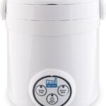 Aroma Housewares (MRC-903D) Mi 3-Cup (Cooked) (1.5-Cup UNCOOKED) Digital Cool Touch Mini Rice Cooker,White