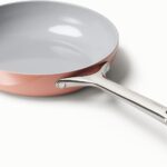 Caraway Nonstick Ceramic Frying Pan (2.7 qt, 10.5″) – Non Toxic, PTFE & PFOA Free – Oven Safe & Compatible with All Stovetops (Gas, Electric & Induction) – Perracotta