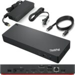 Lenovo ThinkPad Universal Thunderbolt 4 Dock, 4 Displays, Dynamic Power Charging up to 100W, Black