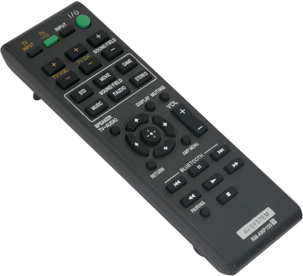 RM-ANP105 Replace Remote Control RMANP105 fit for Sony Soundbar Sound Bar AV System Home Theater HT-CT660 SA-CT660 SA-WCT660 HT-CT660/C HTCT660 SACT660 SAWCT660 HTCT660/C