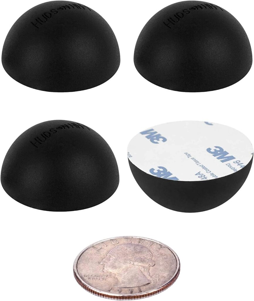 1.25″ Platinum Silicone Speaker Isolation Pads – 4-Pack Non-Skid Speaker Pads with Adhesive, Speaker Isolation Feet for Record Player Isolation – Turntable Feet and Subwoofer – 20 Duro