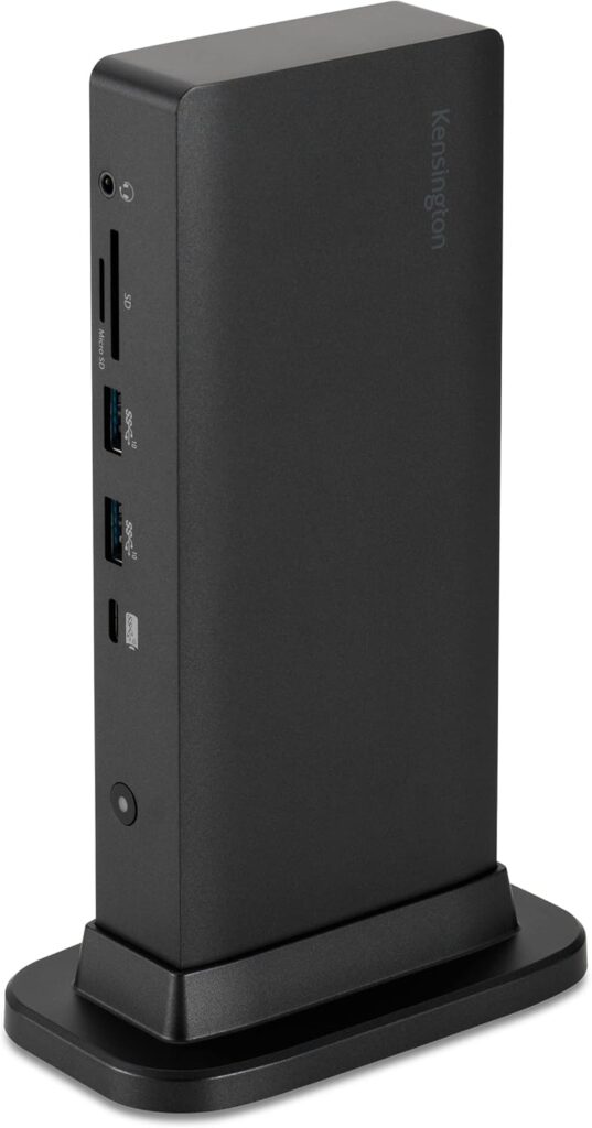 Kensington Triple Display USB-C Docking Station for Dell, HP, Lenovo, Acer, ASUS, Razer, Surface – Triple 4K Video, 100W PD (K37060NA)