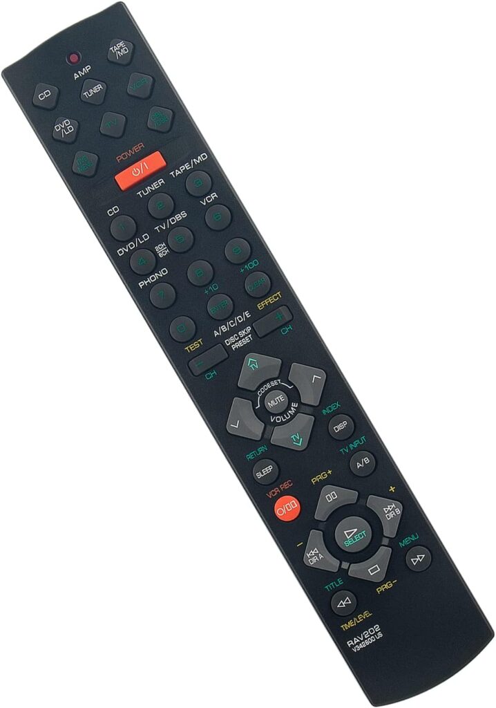 RAV202-V342600US Replaced Remote Control – ALLIMITY – fit for Yamaha AV Receiver RAV202 V342600US Remote Control RX-V395 RXV395 HTR-5130 HTR5130 RAV202 V342600U