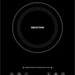 Suburban Single Element Induction Cooktop for RV, Smoothtop, LED Display, Electric Stovetop with Child Safety Lock, Easy to Clean, 120V/60HZ, Black (3308A)