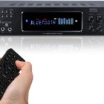 2500 Watts Digital Hybrid Amplifier, Preamp/Tuner with USB and SD Inputs, 2 Mic Inputs, AM/FM Digital Tuner, Wireless Remote, Bass & Treble Controls, FM Radio, Recorder, Bluetooth by Technical Pro