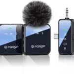 PQRQP 3 in 1 Microphone for iPhone/Android/Camera, Wireless Microphones, 328ft Transmission, 18H Battery Life, Mini Microphone for Record Interview, Vlogs, YouTube, Tiktok