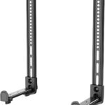 WALI Universal Sound Bar Mount – Adjustable Holder for Samsung, Bose, Sonos,Lg,Vizio and Most Soundbars 20”-45” Wide, Fits Most 23-65 Inch TVs, Supports 33 lbs, Easy Installation, Black