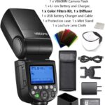 Godox V860III-N for Nikon Camera Flash Speedlight Speedlite Light, 76Ws 2.4G TTL HSS 1/8000s, 2600mAh Battery,480 Full-Power Flashes,0.01-1.5s Recycle Time,10 Levels LED Modeling Lamp Light for Nikon