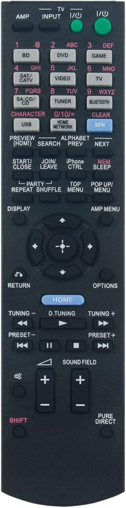 RM-AAU170 Replace Remote Control Work for Sony 7.2 Channel AV Receiver STR-DN840 STRDN840