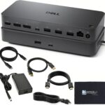 Dell Pro Dock WD25 – USB-C Docking Station, 3 Year Warranty, Dual Display Support, 2.5GbE Ethernet – Dell Docking Station with 130W Adapter, HDMI, DisplayPort, USB-C Cable, Cloth