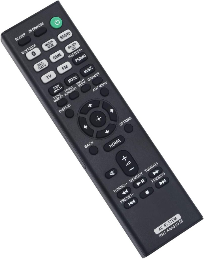 RMT-AA401U RMTAA401U Replace Remote Control fit for Sony Multi Channel AV Receiver STR-DH590 STR-DH190 STR-DH790 STR-DH401U STRDH590 STRDH190 STRDH790 STRDH401U Home Theater System