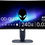 Alienware 34 240Hz QD-OLED Curved Gaming Monitor – AW3425DW – 34.2-inch WQHD (3440 x 1440) 240Hz 0.03ms Display, 1800R Curve, AMD FreeSync Premium Pro, VESA AdaptiveSync, VESA DisplayHDR TrueBlack 400