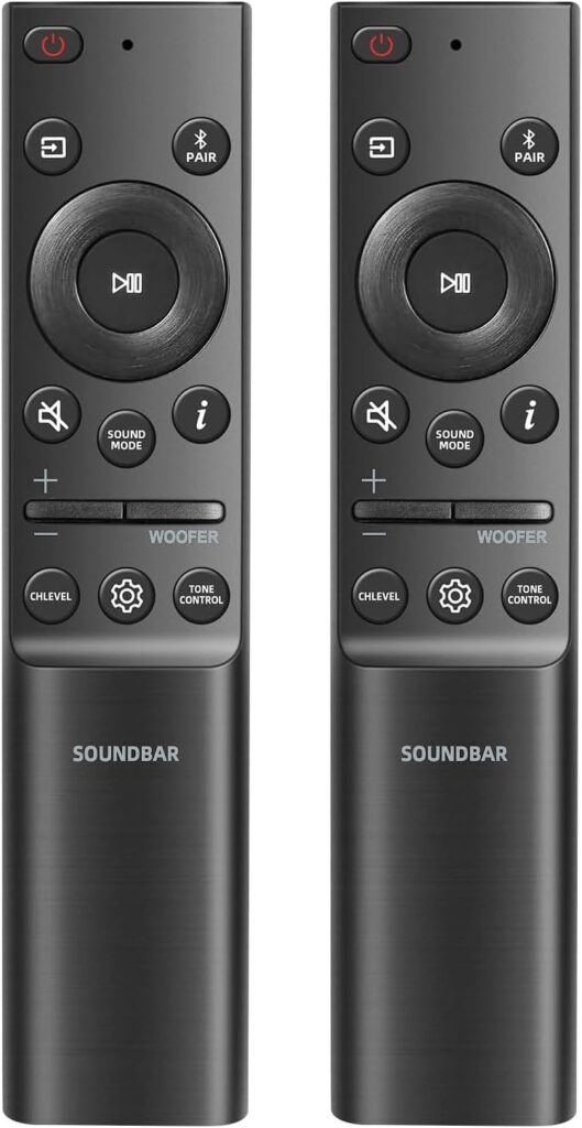 【Pack of 2】 for Samsung-Sound-Bar-Remote-Control, Replacement Soundbar Remote Control for Samsung Soundbar Home Theater Surround Sound System
