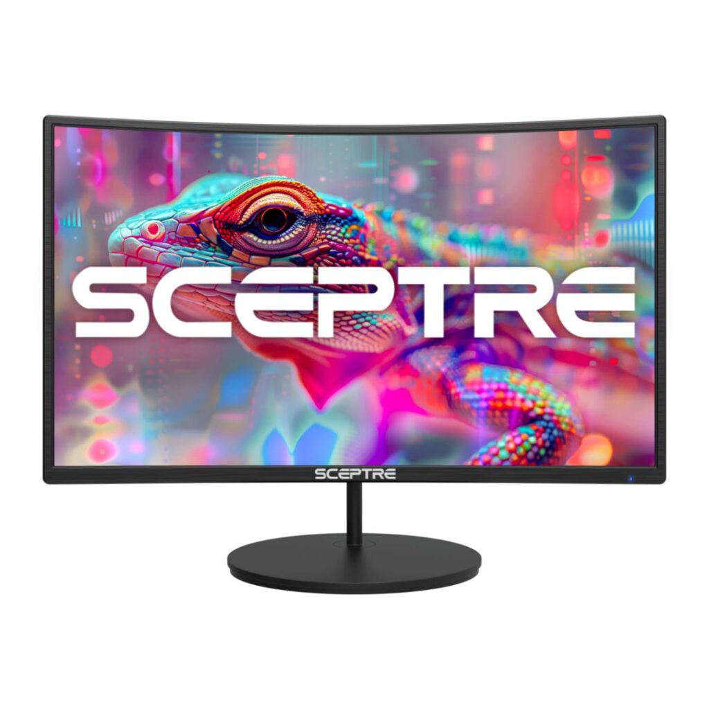 Sceptre Curved 27″ FHD 1080p 75Hz LED Monitor HDMI VGA Build-In Speakers, EDGE-LESS Metal Black 2019 (C275W-1920RN)