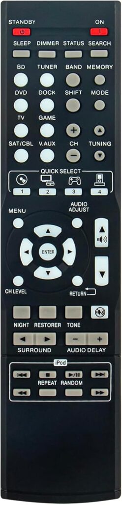 RC-1158 Replacement Remote Control Compatible with Denon Home Theater AV Receiver AVR-1312 DHT-1312BA AV Surround Receiver