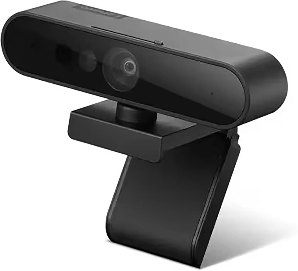 Lenovo Performance FHD Webcam, 1080p FHD, USB-C,Log-on with Windows Hello, Dual Microphones, 95 Degree Lens and 4X Digital Zoom, Sliding Privacy Shutter, Black