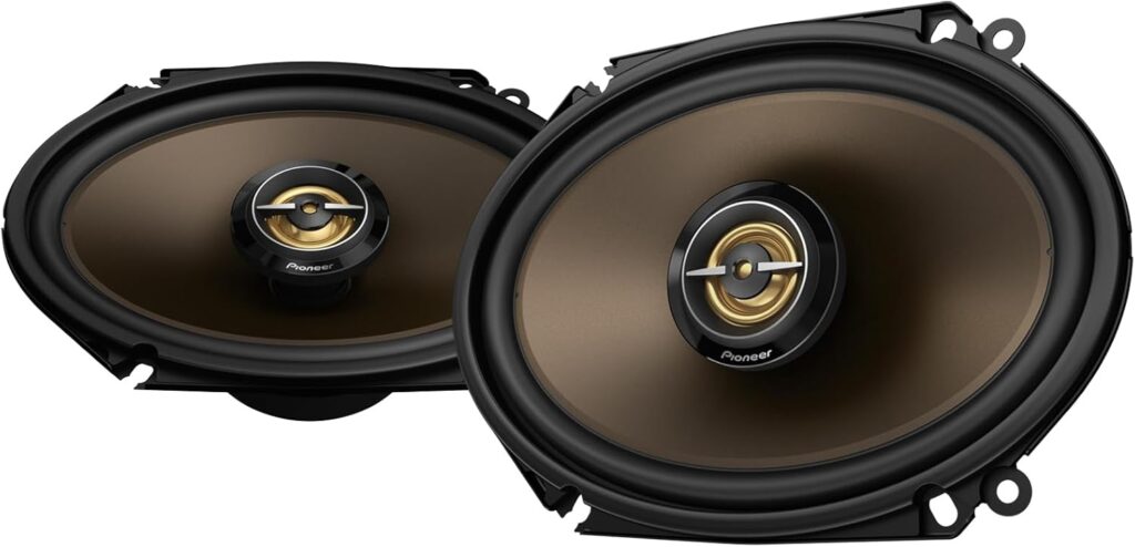 PIONEER A-Series MAX TS-A683FH 6” x 8″ 2-Way Speakers (Pair) – 370W Max, Balanced Sound + Smooth Treble, Enhanced Bass, Great Stock Replacement