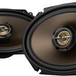 PIONEER A-Series MAX TS-A683FH 6” x 8″ 2-Way Speakers (Pair) – 370W Max, Balanced Sound + Smooth Treble, Enhanced Bass, Great Stock Replacement