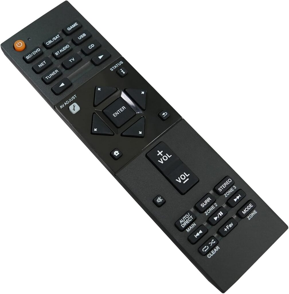 Replacement Remote Control for Pioneer Elite VSX-1131-K VSX-LX104 VSX-832B VSX-832B-S 7.2 Channel Network 4K Ultra HD AV Receiver