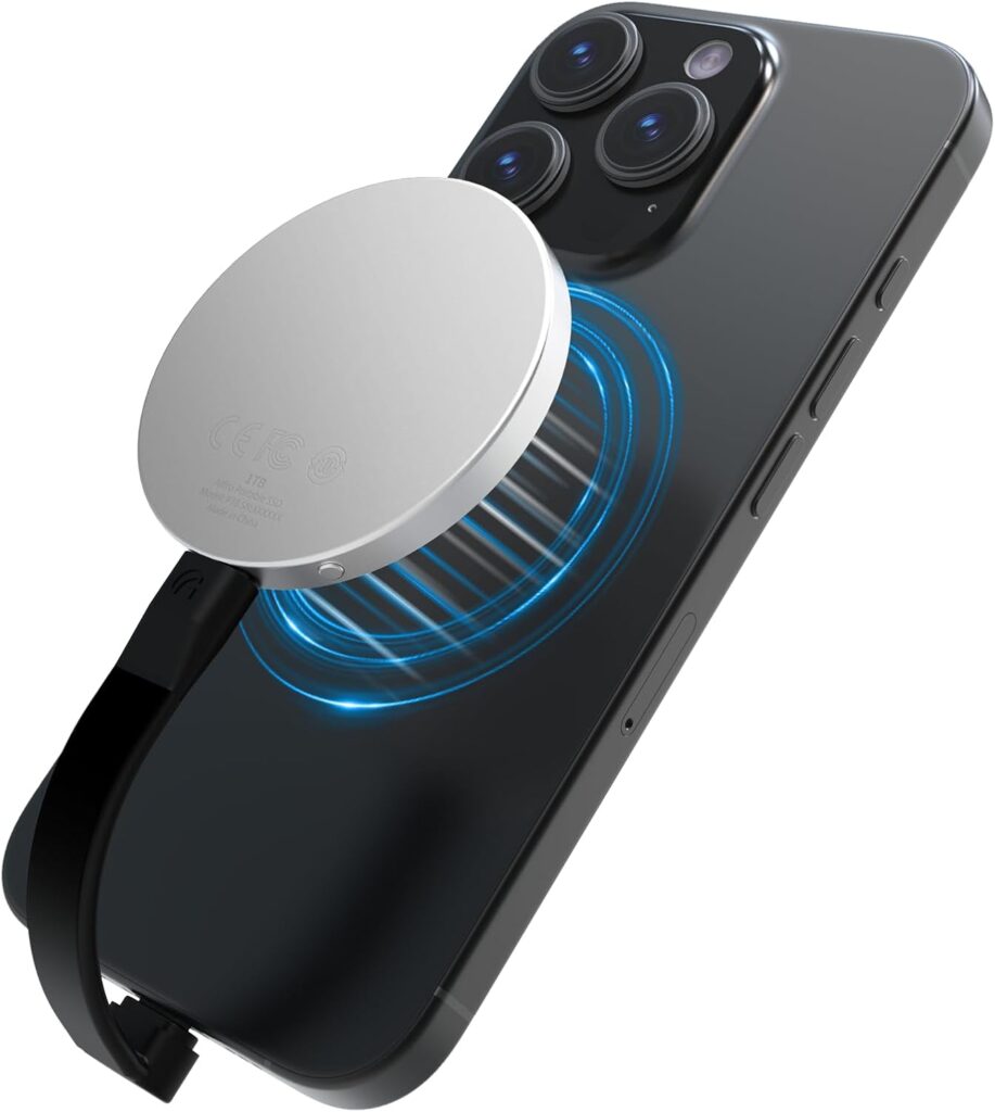 Aiffro P10 Magnetic PSSD 2TB，for iPhone MagSafe Portable SSD, Upto 2000MB/s-Type-C, SM2320，USB 3.2 Gen 2×2 20Gbps, Connectivity, Updated Firmware – Portable Magnetic External Solid State Solution