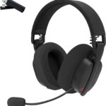 Redragon H888 Wireless Gaming Headset with 7.1 Surround Sound, Tri-Mode Gaming Headphones, 168G Lightweight Design – Detachable Mic – 40MM Driver Soft Memory Foam Padding Gamer Headset for PC, Black