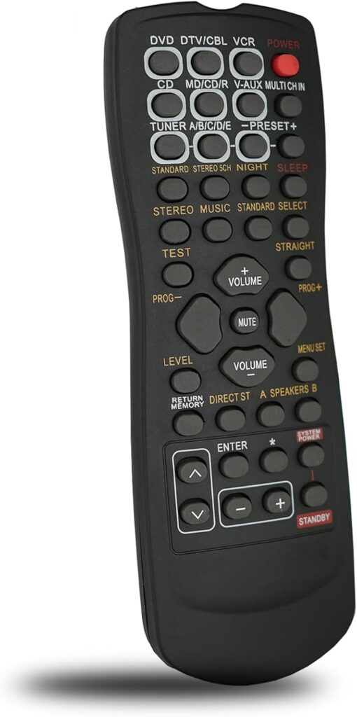 Replacement Remote Control for Yamaha RX-V430 RX-V430RDS RX-V530 RX-V530RDS YHT-700 RX-V557 YHT-750 AV A/V Receiver