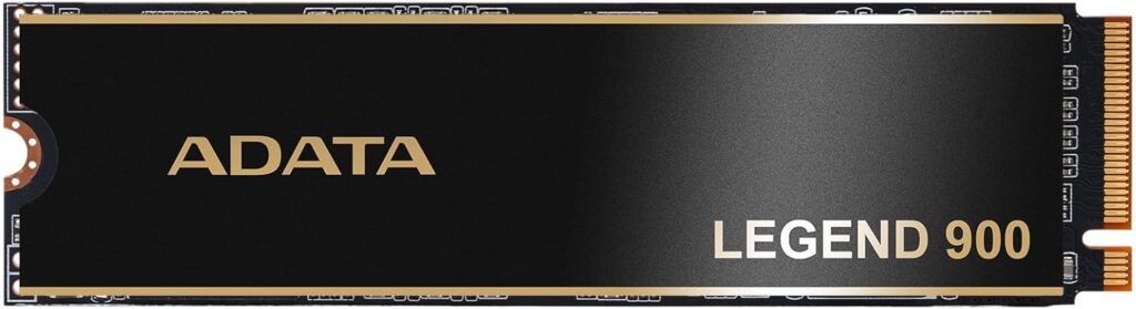ADATA 1TB SSD Legend 900 PCIe Gen4x4 NVMe M.2 Internal Gaming SSD Up to 7,000 MB/s PS5 Compatible (SLEG-900-1TCS)