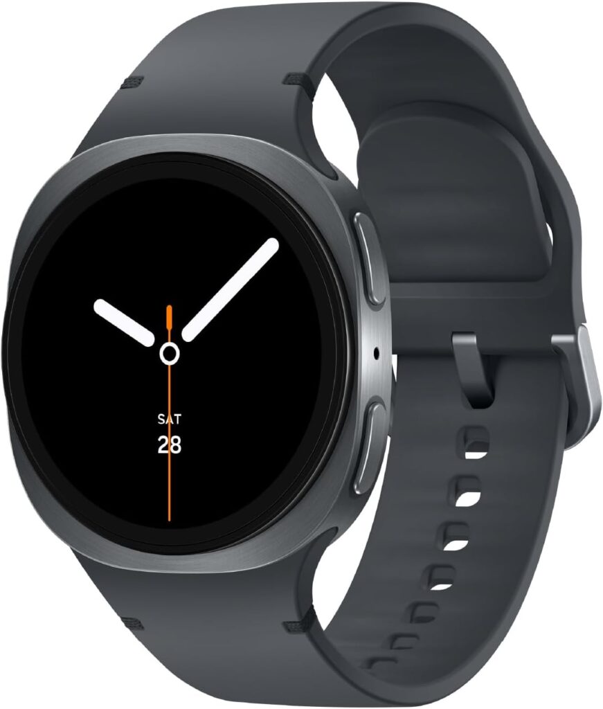 Samsung Galaxy Watch 8 (2025) 40mm Bluetooth Smartwatch, Cushion Design, Fitness Tracker, Sleep Coaching, Running Coach, Energy Score, Heart Rate Tracking, Graphite [US Version, 2 Yr Warranty]