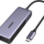 UGREEN USB C to Ethernet Adapter 5Gb, Ethernet Adapter for Laptop, Aluminum with Thermal Design, Type C (Thunderbolt 5/4/3 Compatible) to RJ45 Network LAN Internet, Compatible for MacBook Air/Pro, XPS