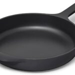 Caraway Cast Iron Skillet – 10.5” Enameled Cast Iron Pan With 3 Layer Enamel Coating – No Seasoning Required – Compatible With All Stovetops – Free From Forever Chemicals – Charcoal