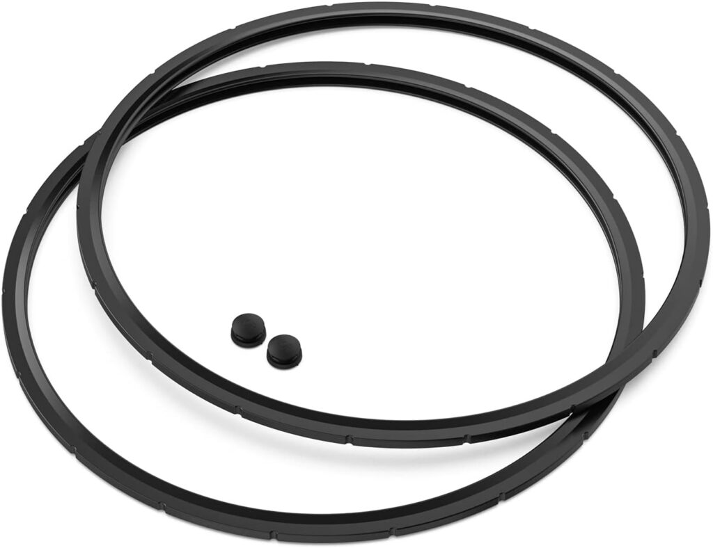 09924 Pressure Canner Sealing Ring – & Overpressure Plug for Presto 0128206 0128202 0128203 0128204 0128303 0126306 6 & 8 Quart Pressure Cooker – 2 Pack