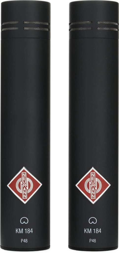 Neumann KM 184 Stereo Set Small-diaphragm Cardioid Microphones – Matte Black