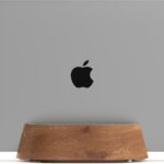 HumanCentric Vertical Laptop Stand in Black Walnut Wood, Upright Adjustable Holder and Dock, Laptop Vertical Stand Fits MacBook Pro and Other Laptops .5″ to 1.5″, Clamshell Compatible