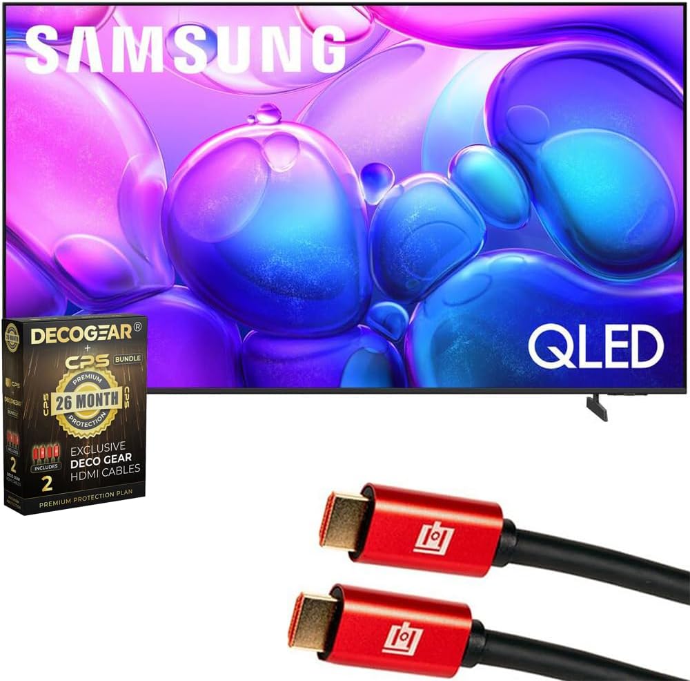 Samsung QN65Q6FAAFXZA 65 inch Q6F Series QLED 4K UHD AI Smart Tizen TV (2025) Bundle with Deco Gear 6Ft HDMI Cable & Deco Gear CPS Exclusive 26 Month Protection Pack (BEACH-CPS-26M750)