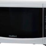 West Bend WBMW92W Microwave Oven 900-Watts Compact with 6 Pre Cooking Settings, Speed Defrost, Electronic Control Panel and Glass Turntable, 0.9-Cu.Ft, White