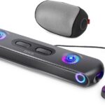 OXS Thunder Pro+ Gaming Soundbar with Wireless Satellite Neck Speaker, 7.1.2 Dolby Atmos Surround Sound System, Built-in Woofer, App Customization, RGB Effects, 3 Pro Gamer Modes, Sleek Toggle Design