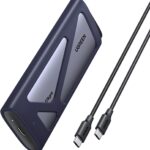 UGREEN 20Gbps M.2 NVMe SATA SSD Enclosure, 8TB USB C External NVMe M.2 Enclosure Compatible with USB 3.2 Gen2*2 Support UASP Trim for M/B+M Key SSD in Size of 2230/2242/2260/2280
