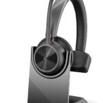 Poly Voyager 4310 UC Wireless Headset With Mic for Work, Mono, Charge Stand – Noise-Canceling Boom Mic – Connect PC via USB-C/USB-A Adapter, Phone via Bluetooth – Microsoft Teams Certified