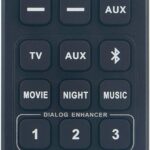 RC-1230 RC1230 Replace Remote Control Compatible with Denon Home Theater System Soundbar DHT-S316 DHTS316