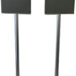 Floor Stand Compatible with Sony BRAVIA Theater Quad Surround Sound System (HT-A9M2), Aluminum, Built-in Power Cord