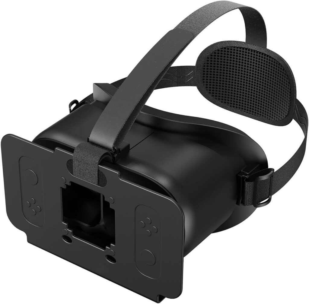 VR Headset for Nintendo Switch 2 (2025), Switch 2 Virtual Reality VR Glasses with Adjustable HD Lenses and Comfortable Head Strap, 3D Goggles for Switch 2 Accessories (All Black)
