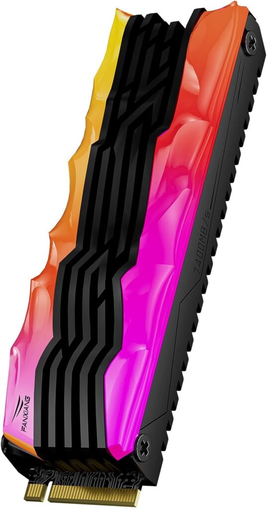 fanxiang S790R 4TB NVMe M.2 SSD PCIe 4.0 x4, Internal Solid State Drive with RGB Heatsink, Up to 7350MB/s, 3D NAND TLC, PS5 Compatible, Ideal for Gaming, Creators & Professionals