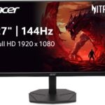Acer Nitro 27” Gaming Monitor | Full HD 1920 x 1080 | IPS | ZeroFrame | AMD FreeSync | 144Hz Refresh Rate | 1ms (VRB) | sRGB 99% | 1 x Display Port 1.2 and 1 x HDMI 1.4 | KG271 P6bip