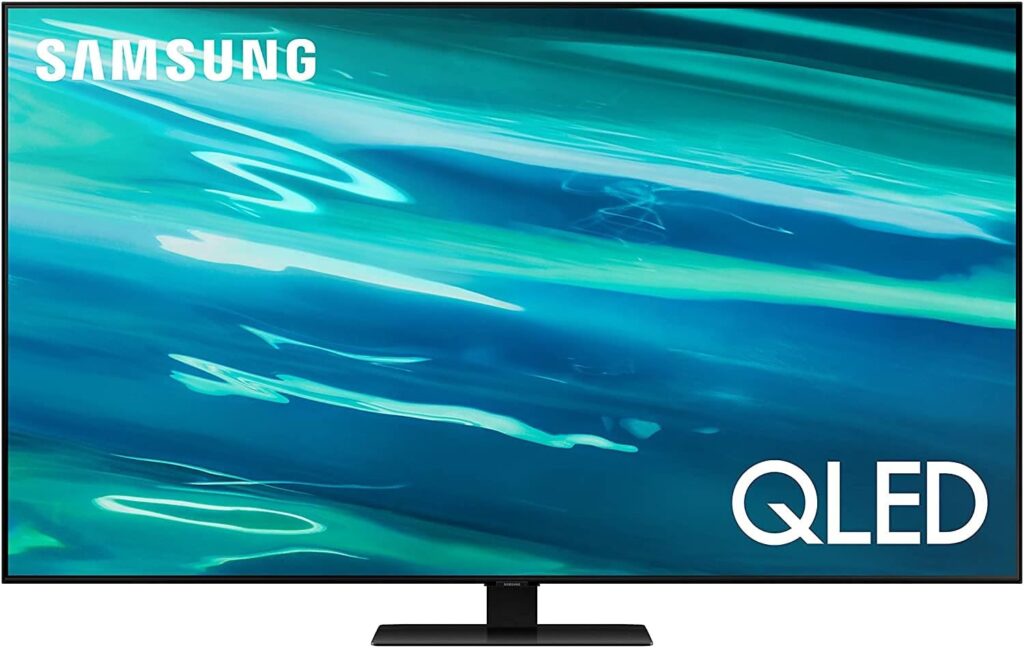 SAMSUNG 55-Inch Class QLED 4K UHD Q80A Series Direct Full Array Quantum HDR 12x, 6 – 2.2.2CH 60W Speakers, Object Tracking Sound, Smart TV with Alexa Built-In (QN55Q80AAFXZA, 2021 Model)