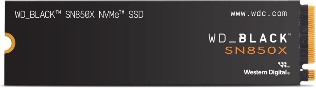 WD_BLACK 4TB SN850X NVMe Internal Gaming SSD Solid State Drive – Gen4 PCIe, M.2 2280, Up to 7,300 MB/s – WDS400T2X0E